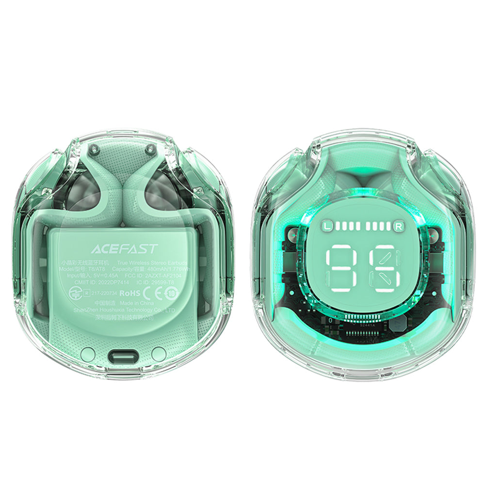 Écouteurs Bluetooth Acefast T8, TWS, Vert
