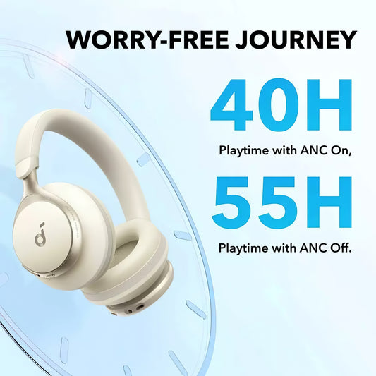 Handsfree Bluetooth Anker SoundCore Space On, MultiPoint, A2DP, ANC, Weiß A3035G21