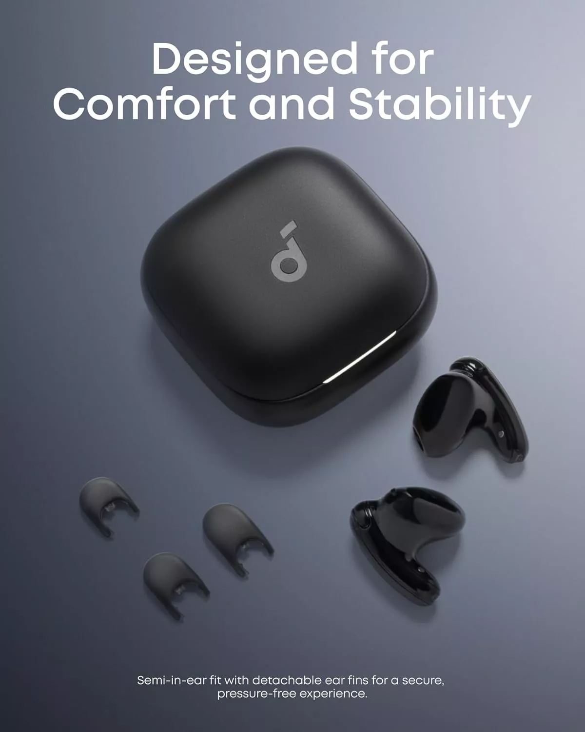 Freisprech-Bluetooth Anker SoundCore Liberty Buds, TWS, ANC, Schwarz D1200G11