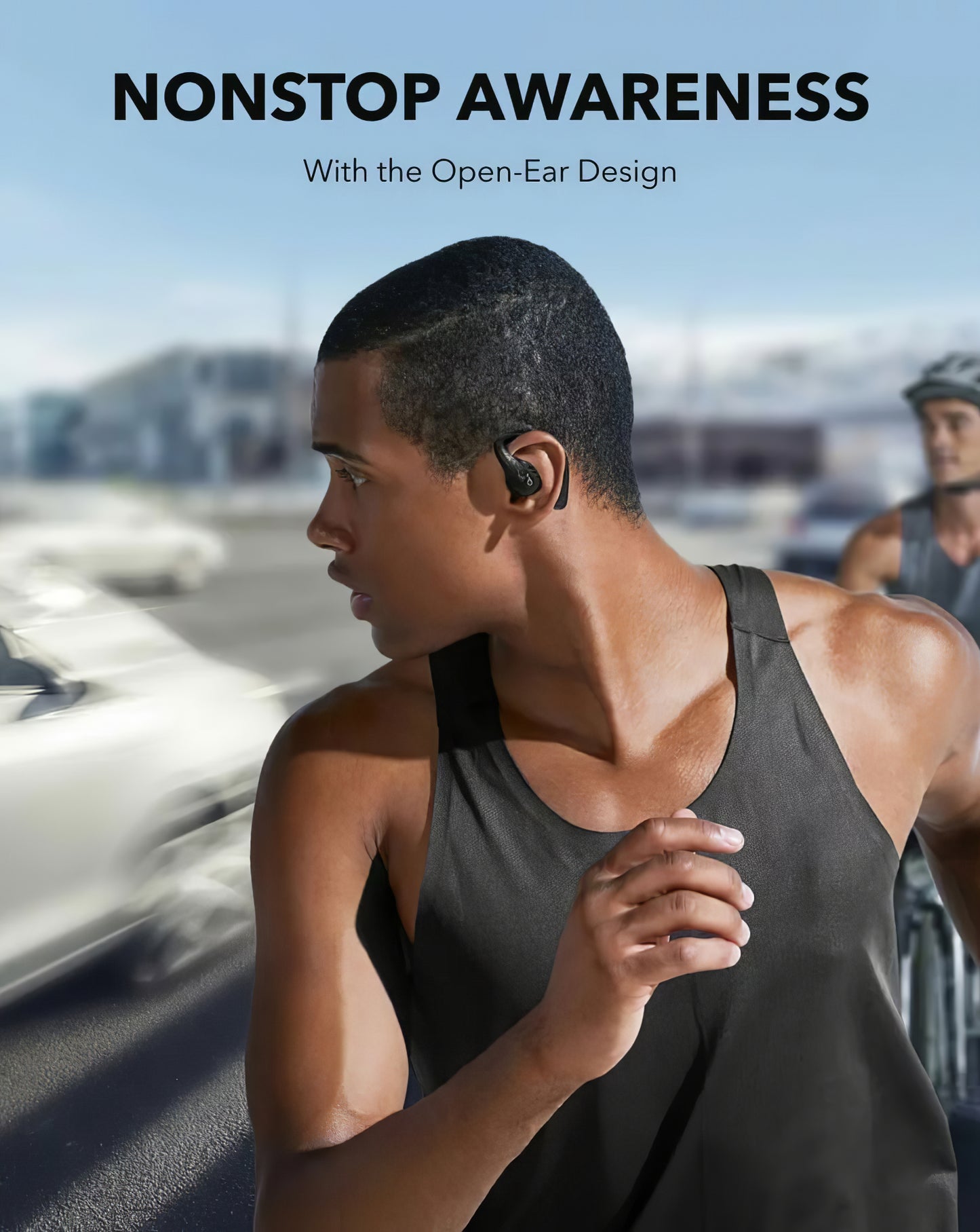 Kit mains libres Bluetooth Anker Soundcore AeroFit Pro, TWS, Noir A3871G11