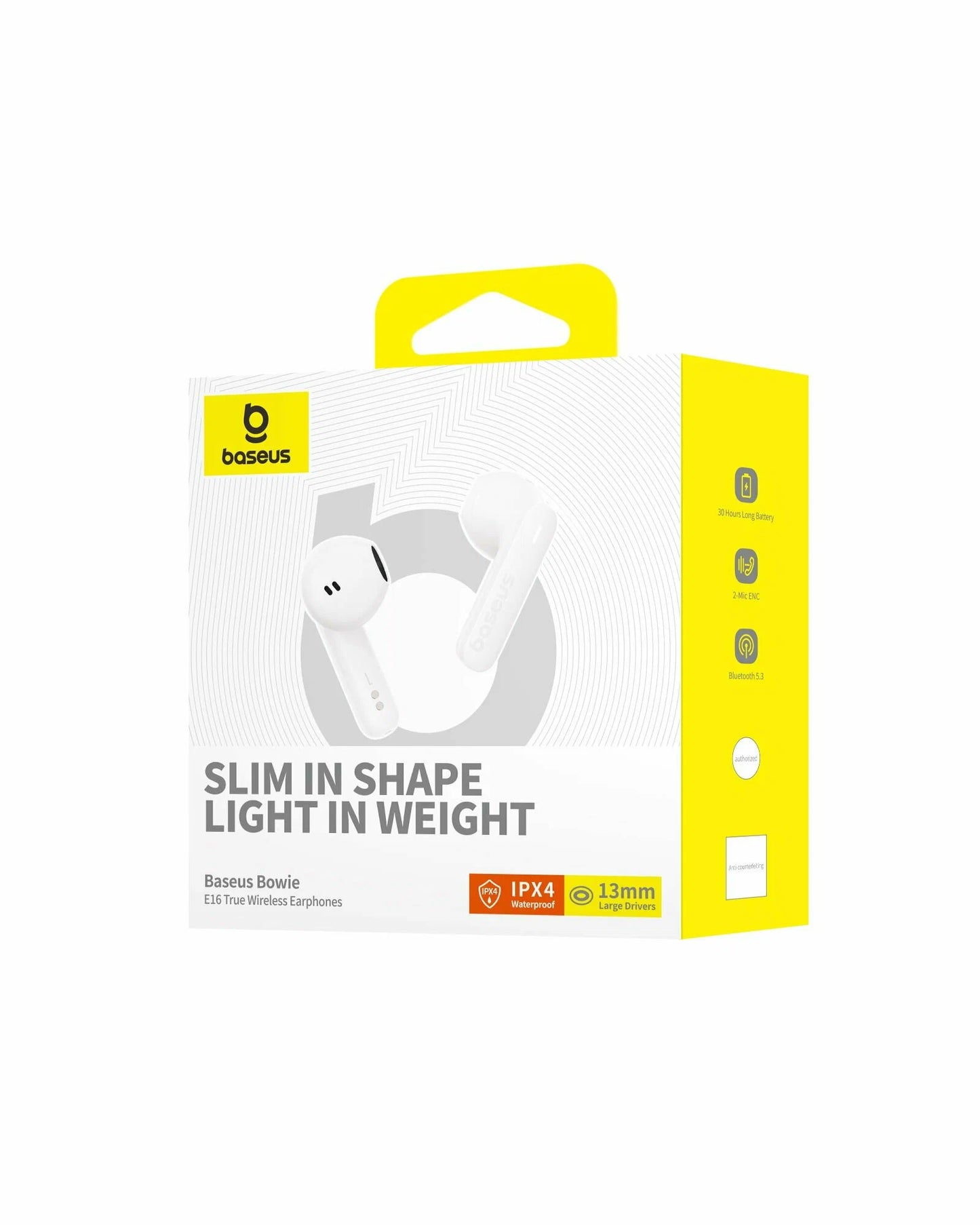 Freisprecheinrichtung Bluetooth Bluetooth Baseus Bowie E16, TWS, Weiß A00061900223-00