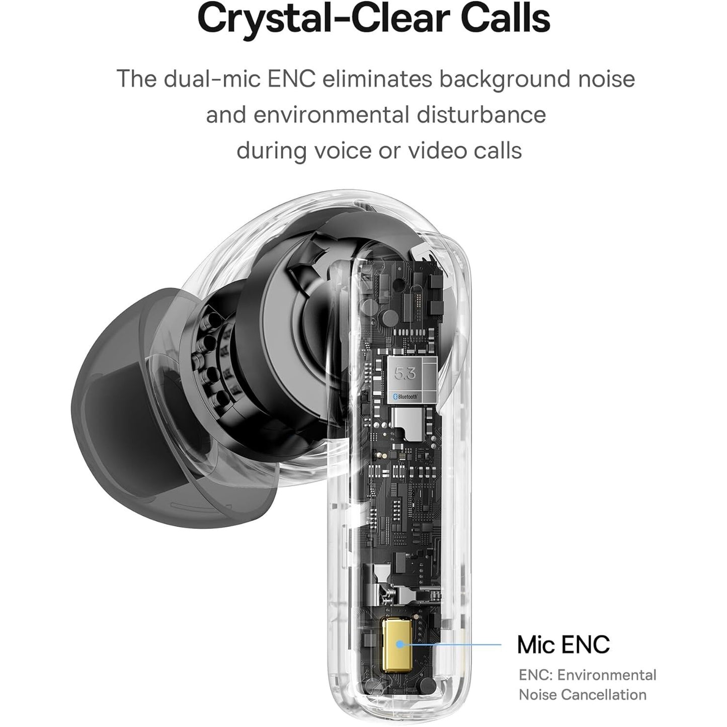 Handsfree Bluetooth Baseus Bowie E20, TWS, Noir A00069700113-00