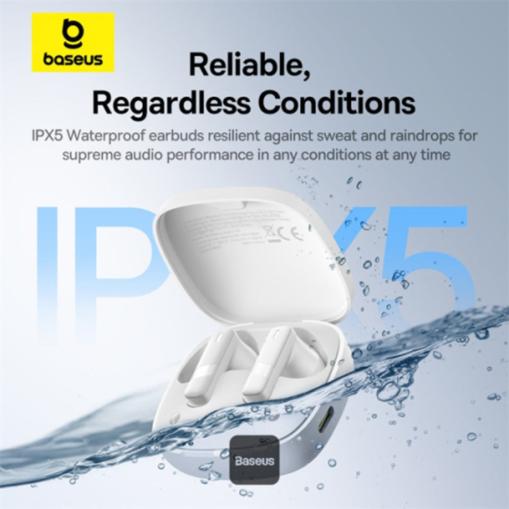 Handsfree Bluetooth Baseus Bowie E20, TWS, Blanc A00069700223-00