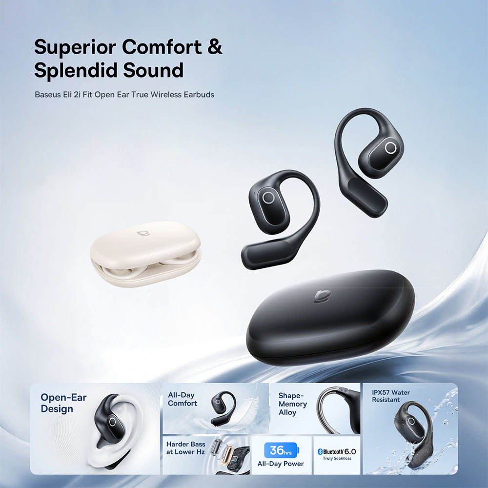 Kit mains libres Bluetooth Baseus Eli 2i Fit, TWS, Noir A0102604