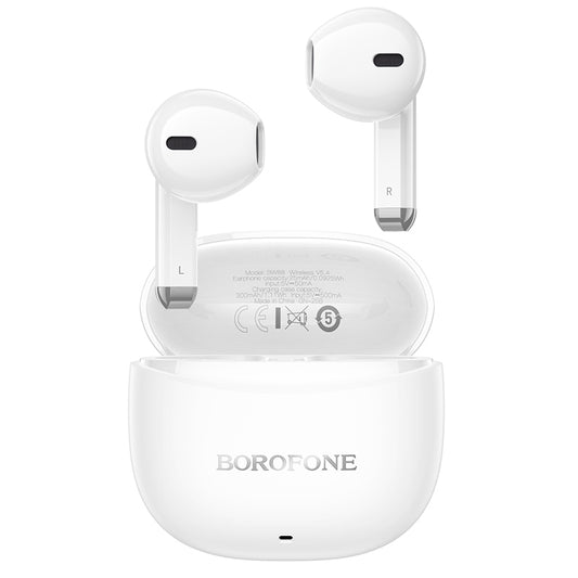 Kit mains libres Bluetooth Borofone BW88 Deep Rhyme, TWS, Blanc