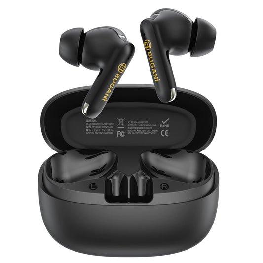 Bluetooth-Headset Bugani Freebuds B20, TWS, ANC, Schwarz