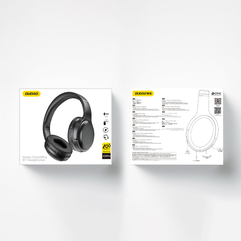 Bluetooth-Freisprecheinrichtung Dudao X22Pro, A2DP, ANC, Schwarz