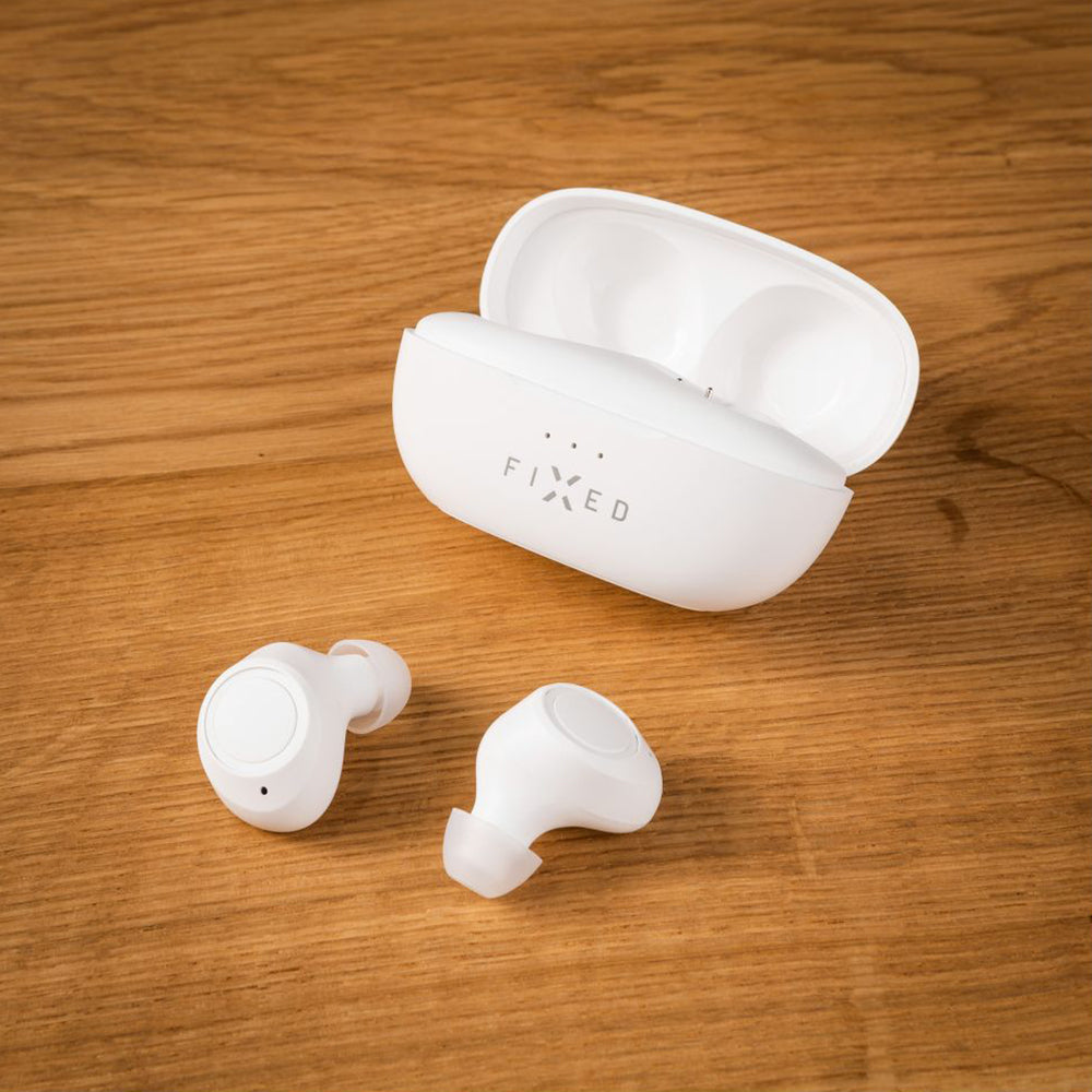 Handsfree Bluetooth Fixe, TWS, Blanc