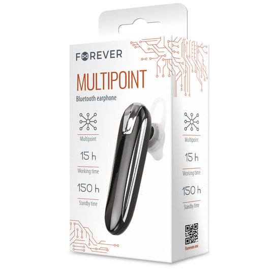 Handsfree Bluetooth Forever FBE-01, MultiPoint, Schwarz