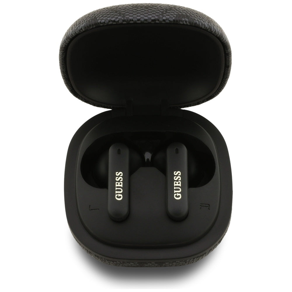 Handsfree Bluetooth Guess 4G Classic Metal Logo, TWS, Schwarz