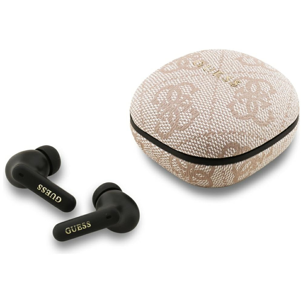 Handsfree Bluetooth Guess 4G Classic Metal Logo, TWS, Rosa
