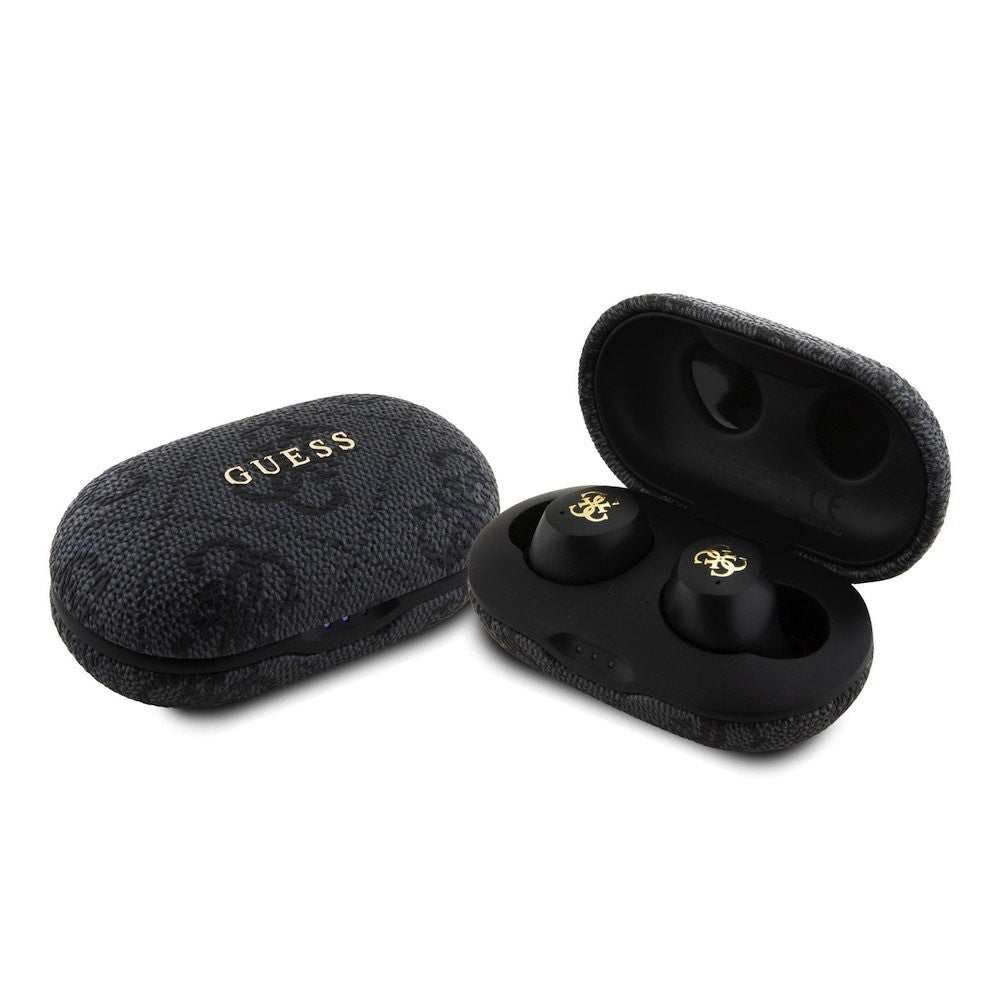 Écouteurs Bluetooth Guess 4G Metal, TWS, Noir