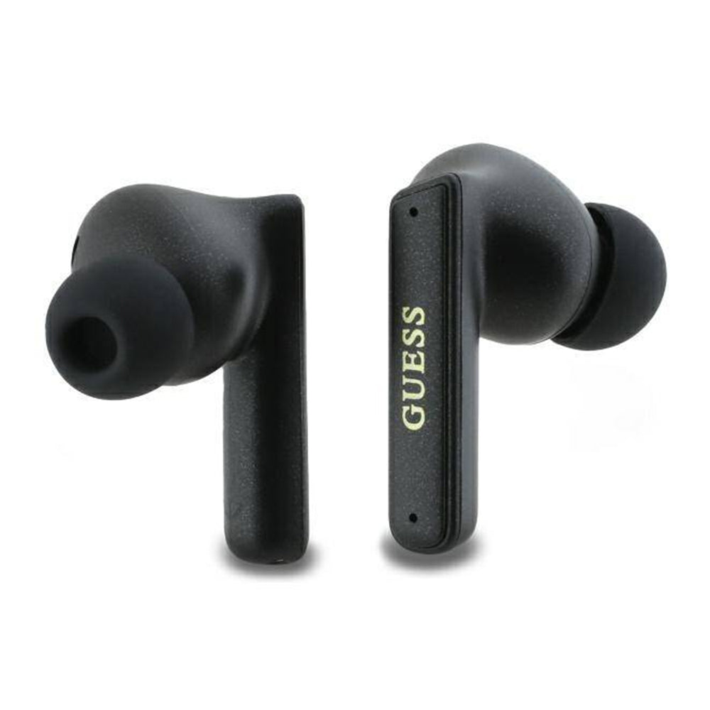 Handsfree Bluetooth Guess Capsule Logo Imprimé, TWS, ANC, Noir