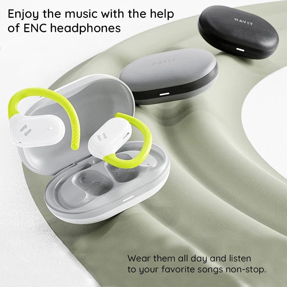 Kit mains libres Bluetooth HAVIT OWS915, TWS, Noir