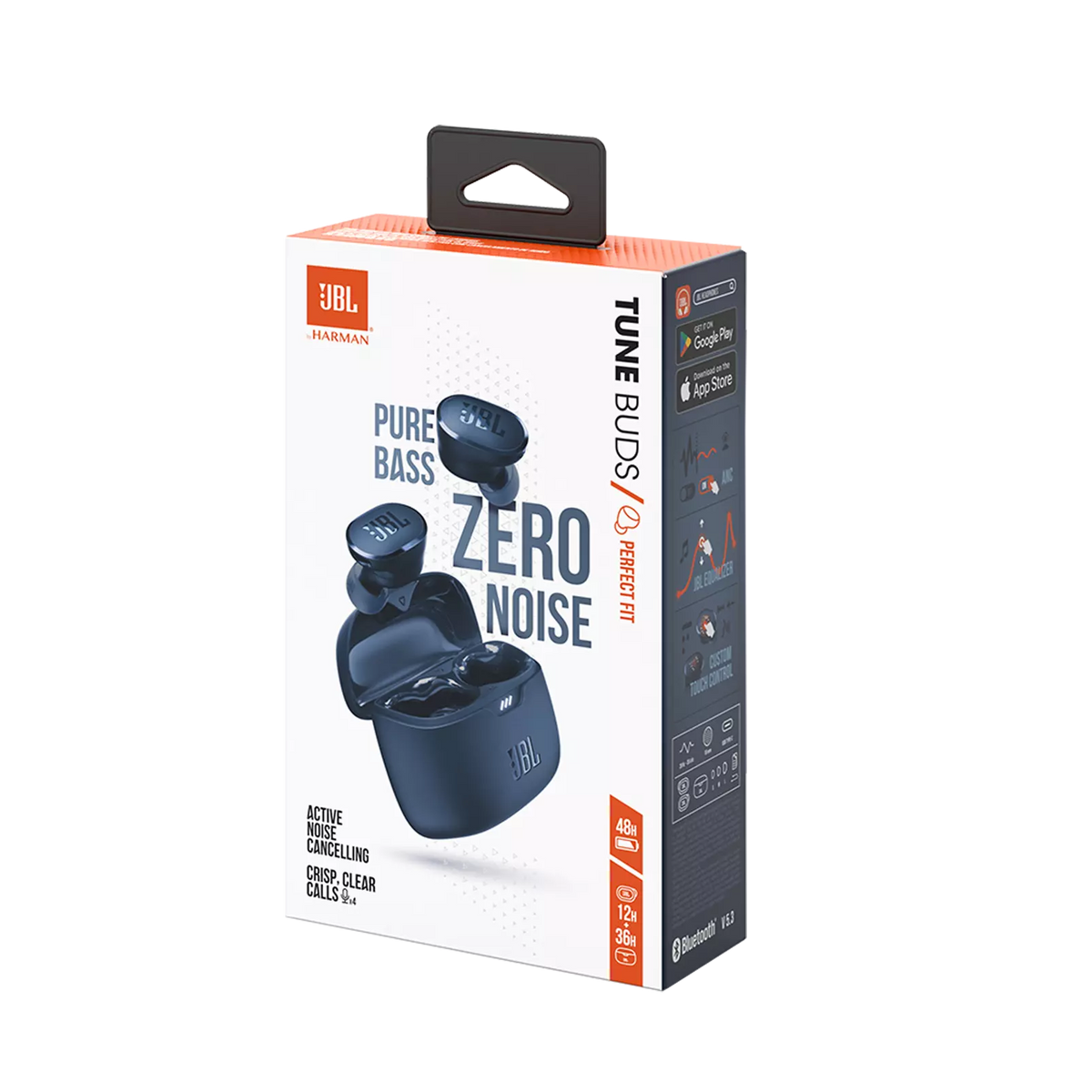 Écouteurs Bluetooth JBL Tune Buds, TWS, ANC, MultiPoint, Bleu JBLTBUDSBLU