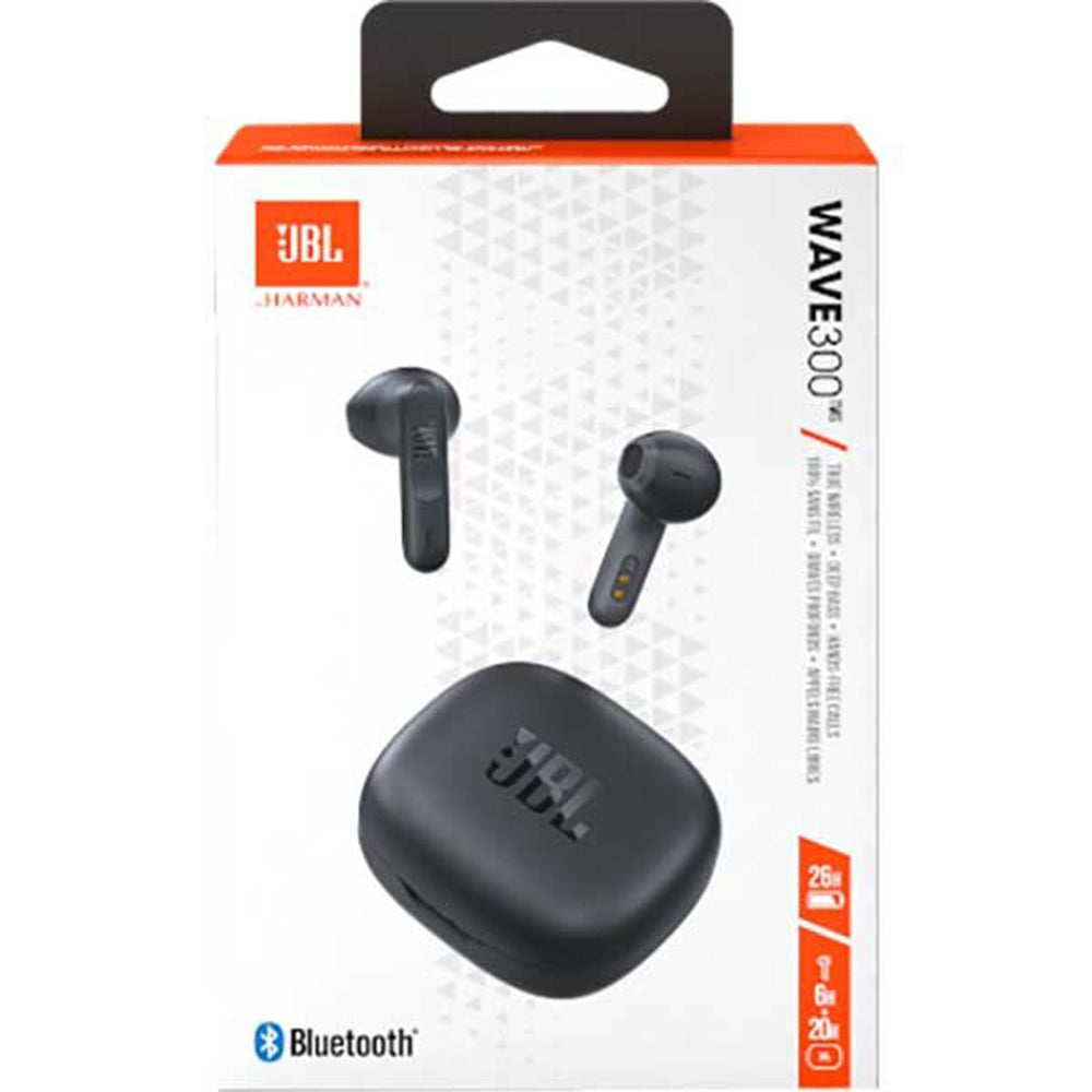 Kit mains libres Bluetooth JBL Wave 300, TWS, Noir