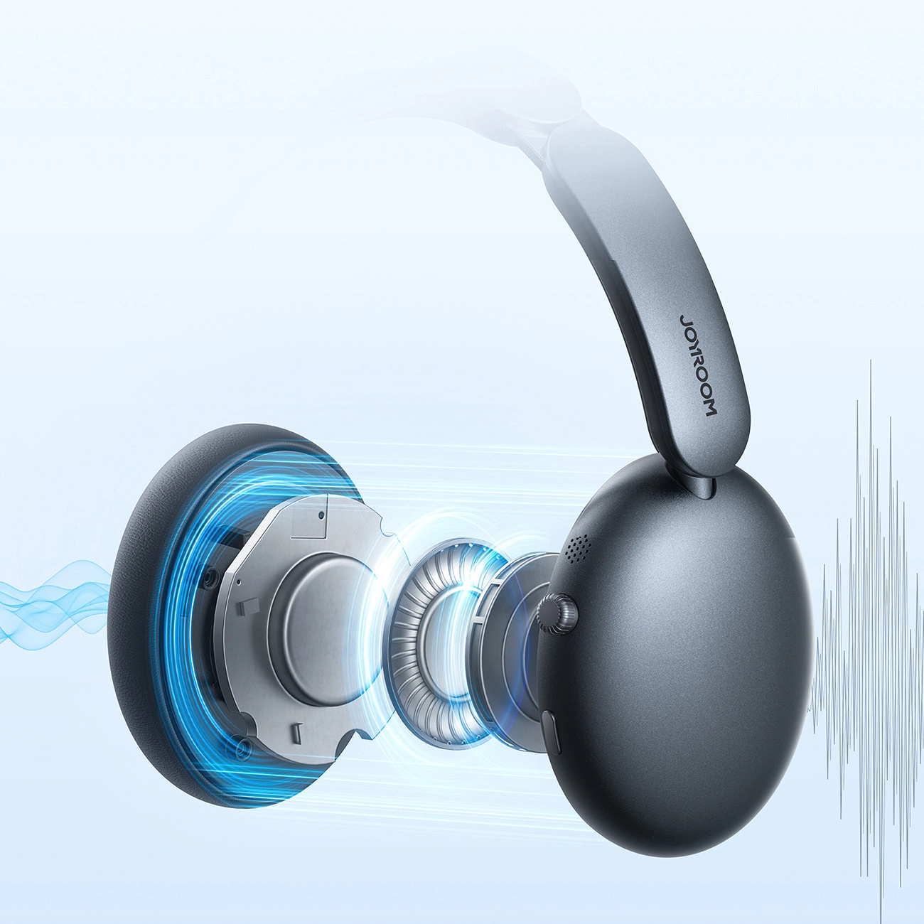 Kit mains libres Bluetooth Joyroom JR-JH1, A2DP, ANC, Noir