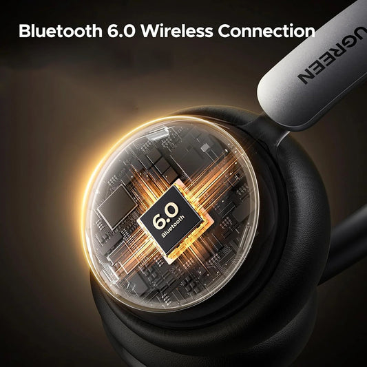 Handsfree Bluetooth UGREEN HiTune Studio Plus HP207, A2DP, ANC, Silber