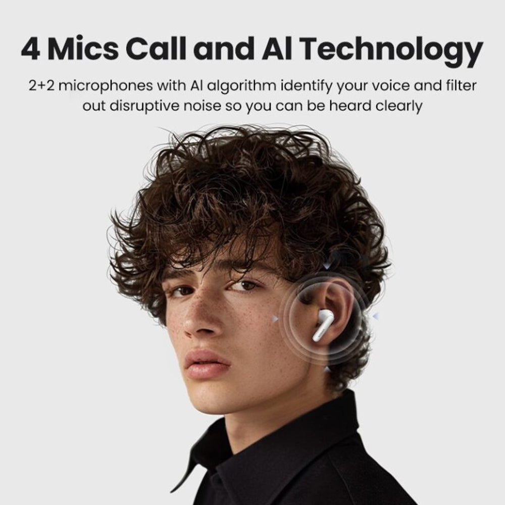 Kit mains libres Bluetooth UGREEN HiTune T3 Pro WS206, TWS, ANC, MultiPoint, Blanc