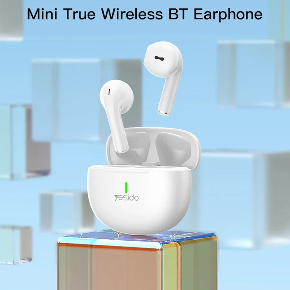 Kit mains libres Bluetooth Yesido TWS18, TWS, Blanc