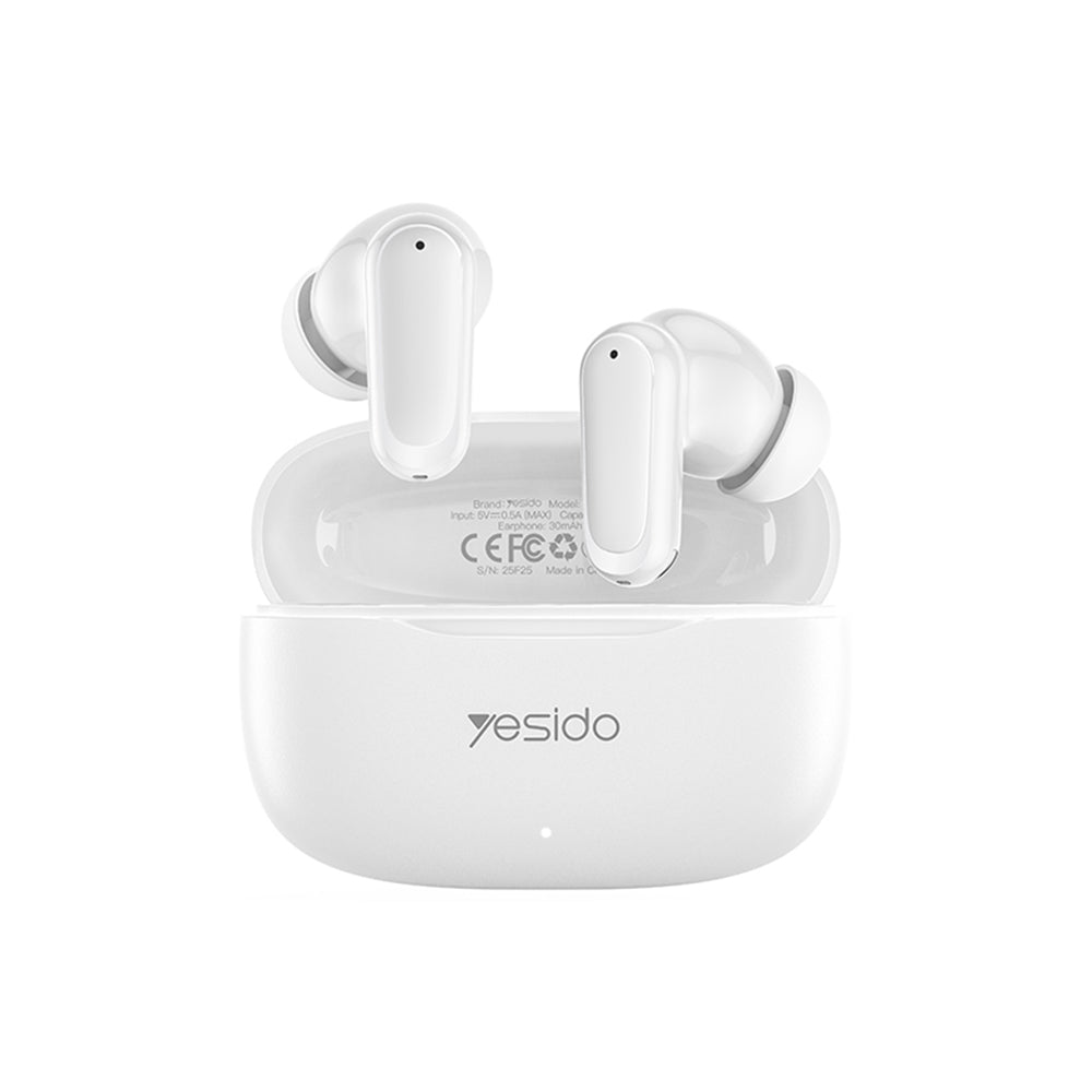 Kit mains libres Bluetooth Yesido TWS38, TWS, Blanc