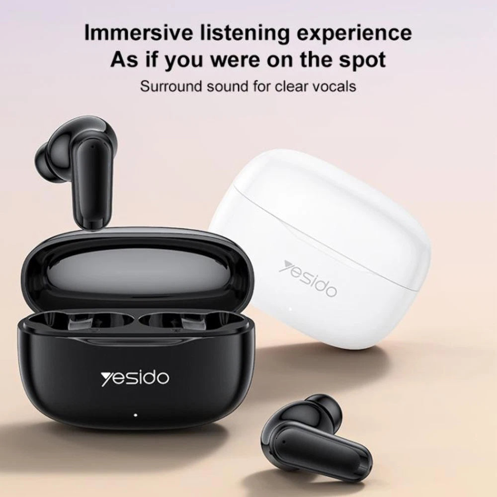 Kit mains libres Bluetooth Yesido TWS38, TWS, Blanc