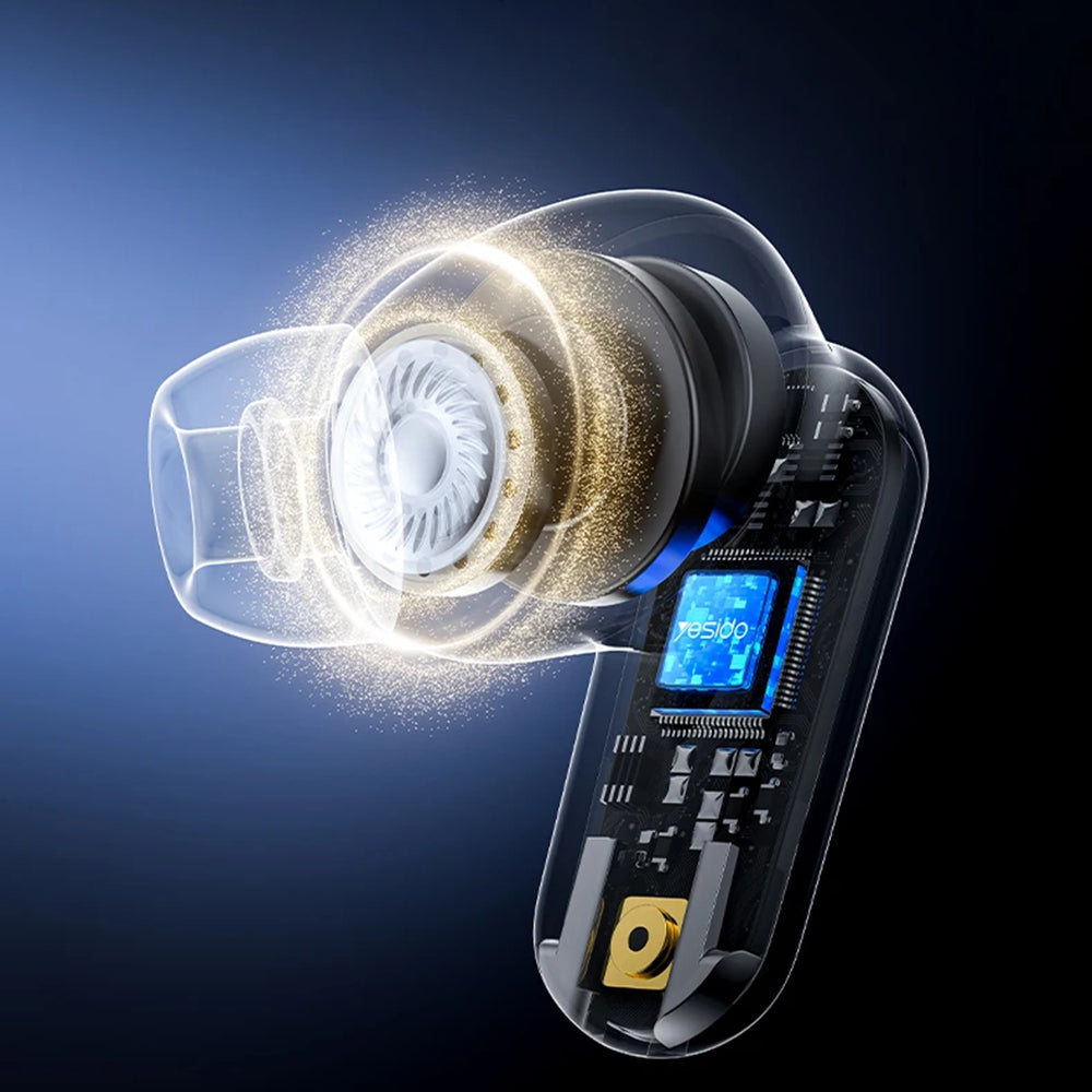 Kit mains libres Bluetooth Yesido TWS38, TWS, Noir