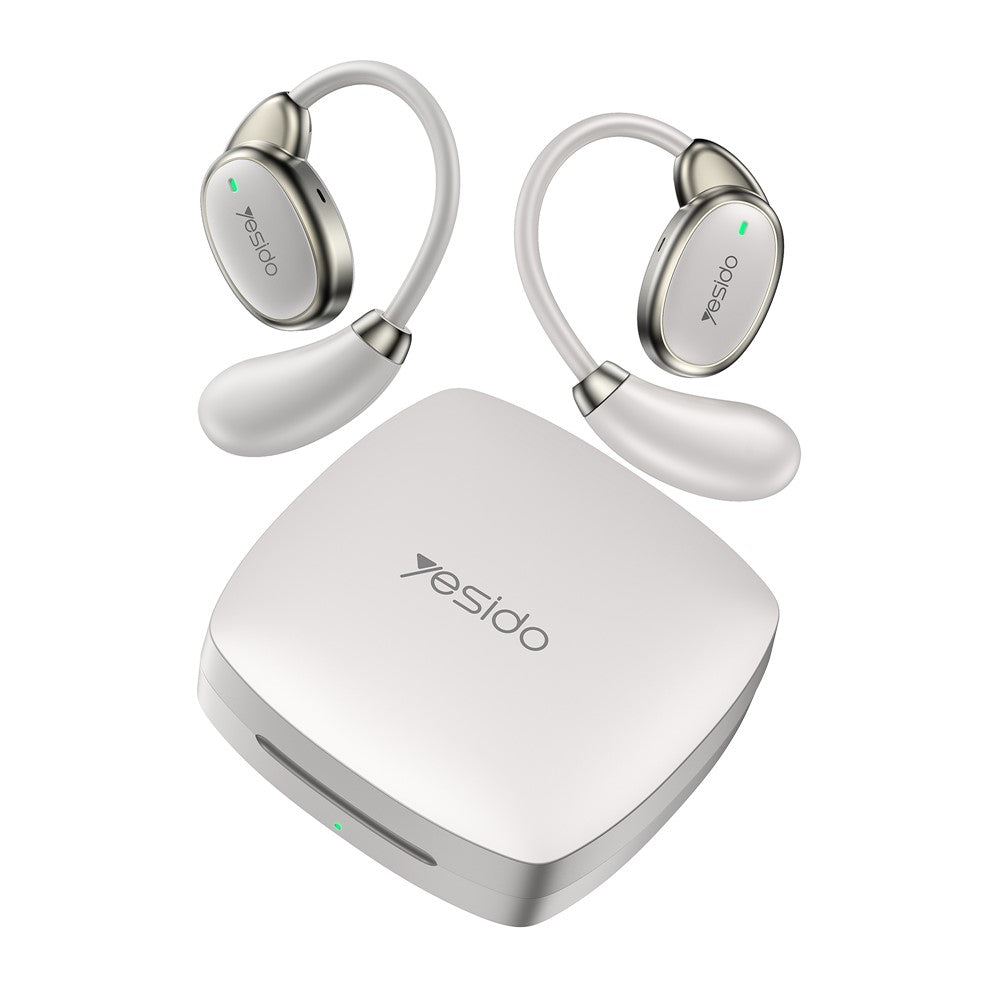 Kit mains libres Bluetooth Yesido YSP19 WH, TWS, Blanc