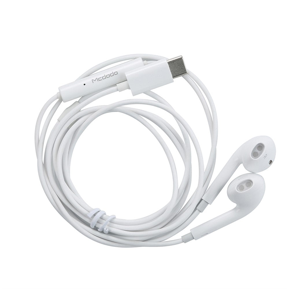 Écouteurs mains libres USB-C McDodo HP-6071 Element, Blanc