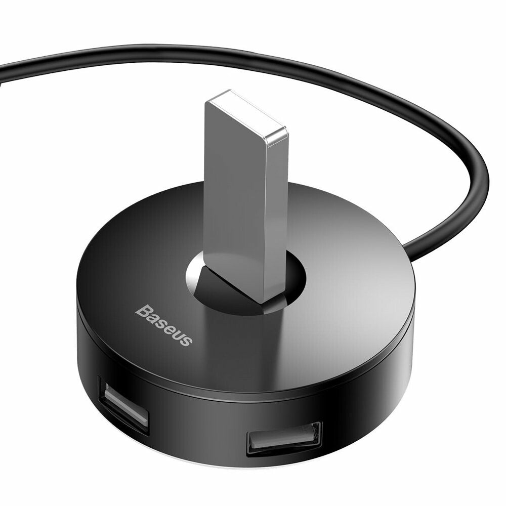 Baseus Round USB Hub 4-Port | 1m Kabel | Schwarz