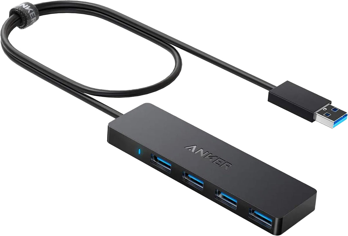 USB-Hub Anker, 4 x USB-A 3.0, Schwarz A7516016