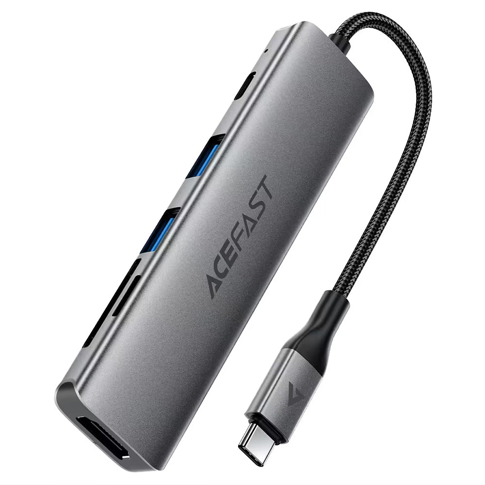 USB-C Hub Acefast J18, 6in1, Grau