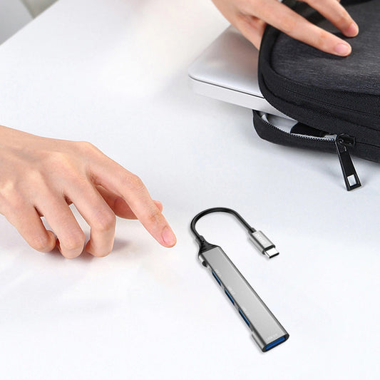 Dudao A16T USB-C Hub, 3 x USB-A - 1 x USB-A 3.0, Schwarz