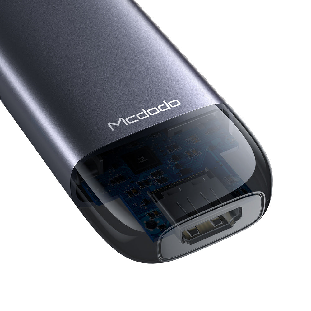 Hub USB-C McDodo HU-7740, 6en1, Gris