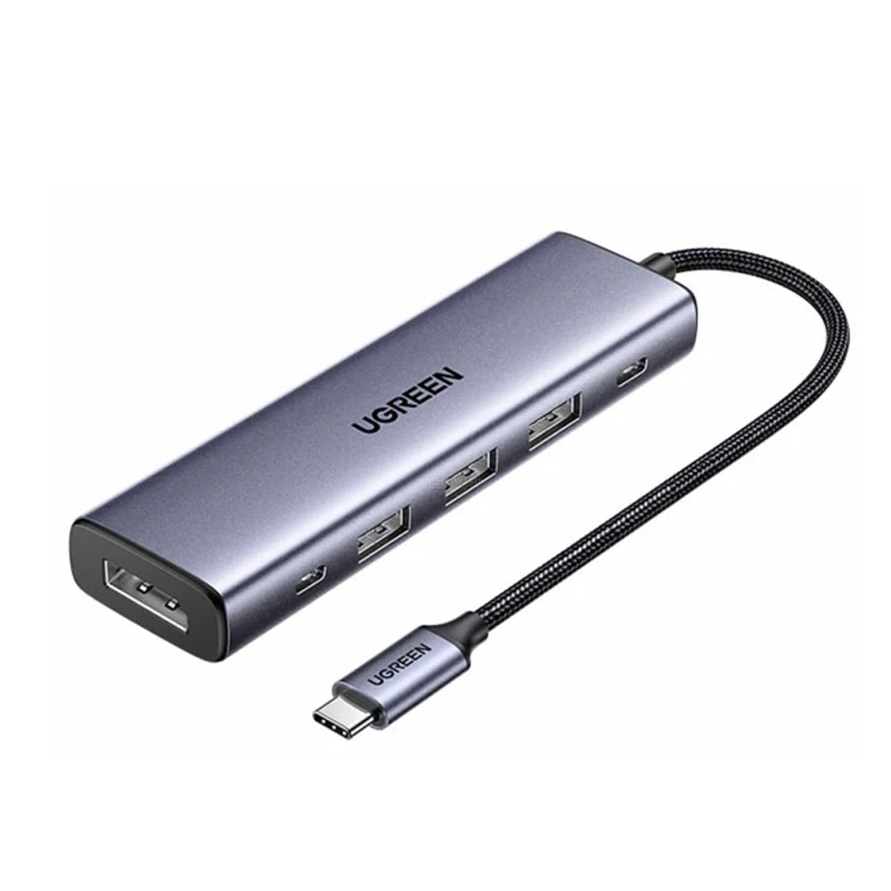 Hub USB-C UGREEN CM511 (75642), 6 en 1, Gris