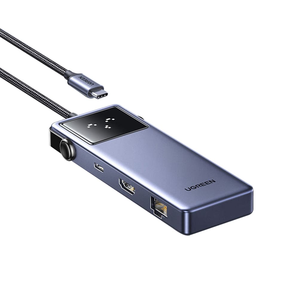 Hub USB-C UGREEN CM888 (45155) Uno, 6en1, Gris