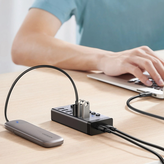 USB-Hub UGREEN CM481, 7 x USB-A 3.0, Grau