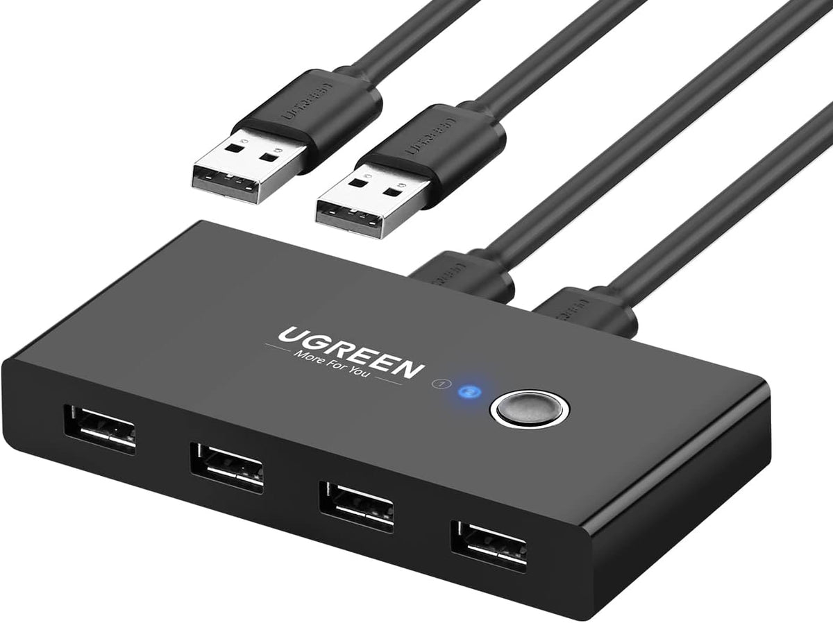 Switch USB UGREEN US216 (30767) Two Sharing Box, 4 x USB-A, Noir