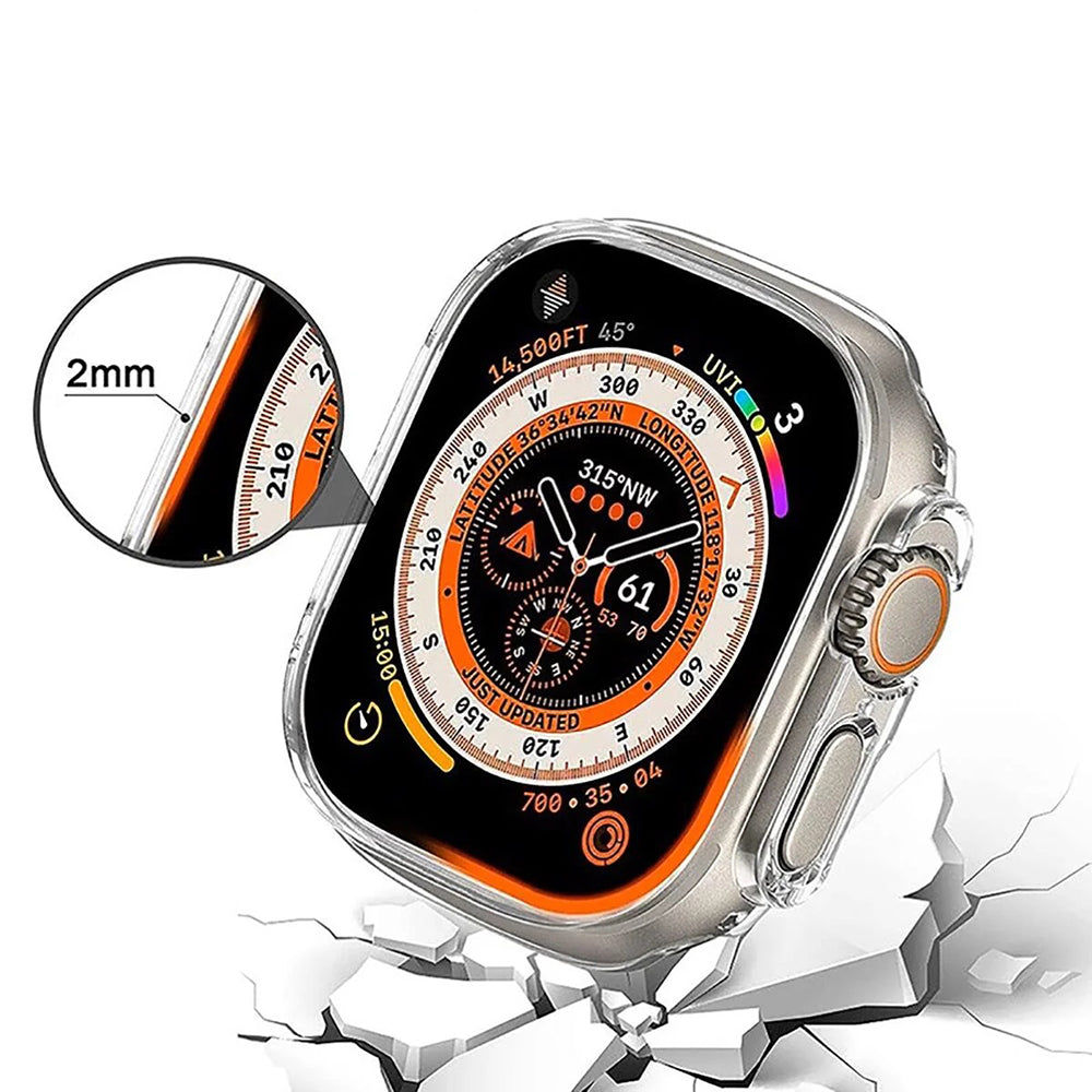 Anank Screen Guard Hülle für Apple Watch Series 7 41mm, Schwarz
