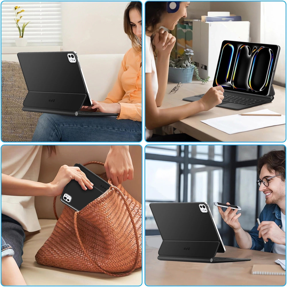 Étui avec clavier pour Apple iPad Pro 11 (2025) / (2024), Tech-Protect, SmartCase Magnétique, Noir