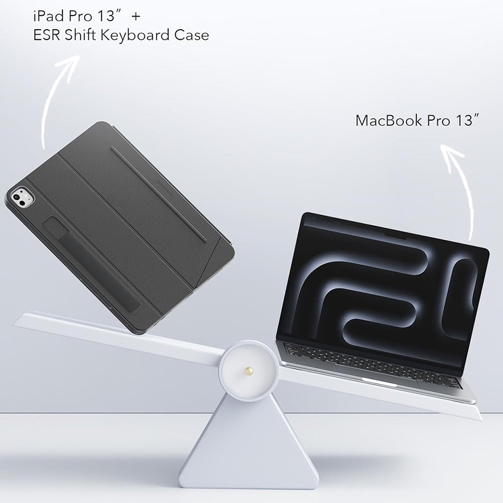 Housse avec clavier pour Apple iPad Air 13 (2026) / Air 13 (2025) / Air 13 (2024), ESR, Shift, Gris