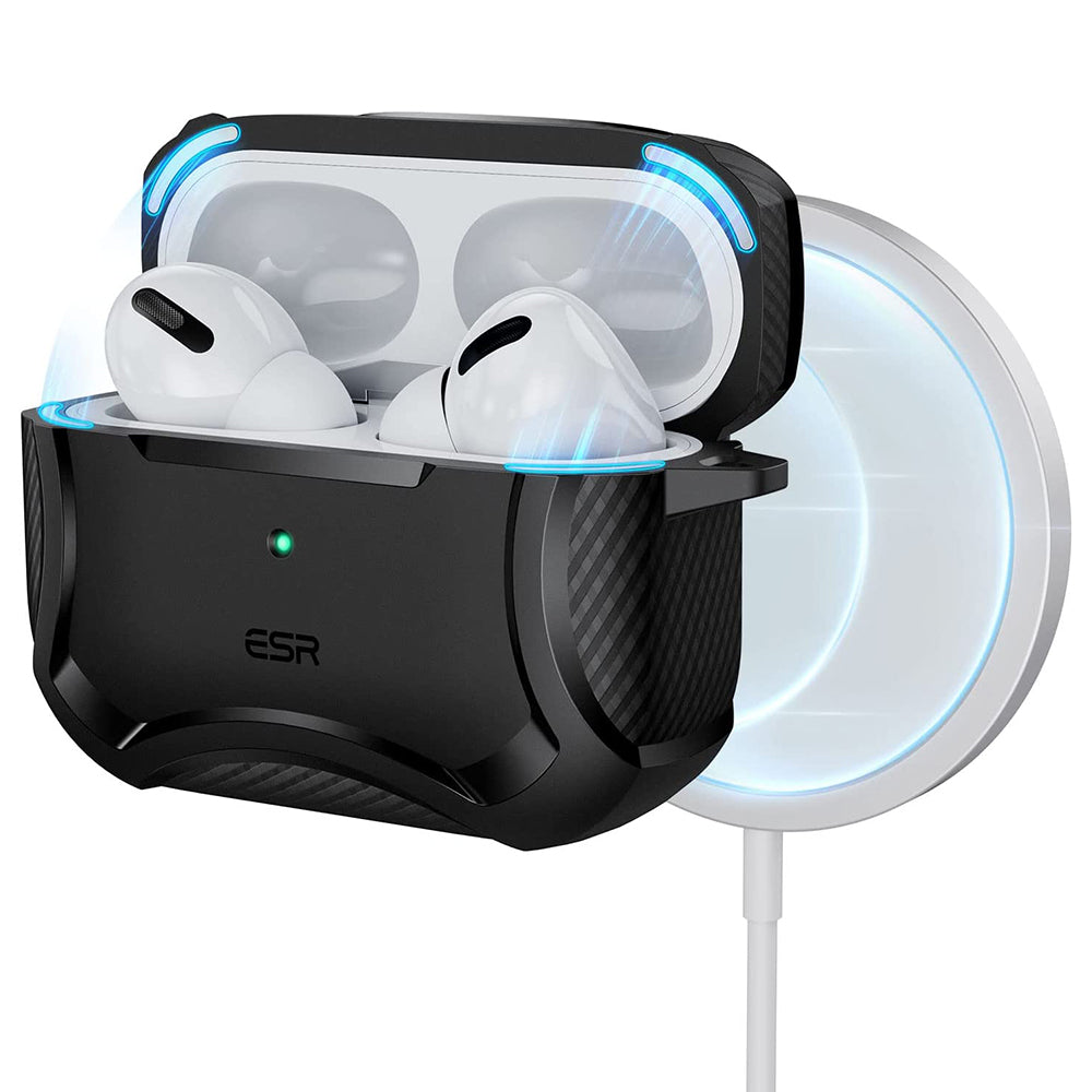 Étui ESR Cyber Armor Tough pour Apple AirPods Pro Series, Noir