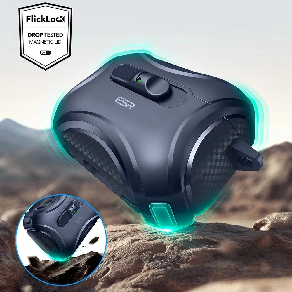 Étui ESR Cyber FlickLock pour Apple AirPods Pro 3, Bleu