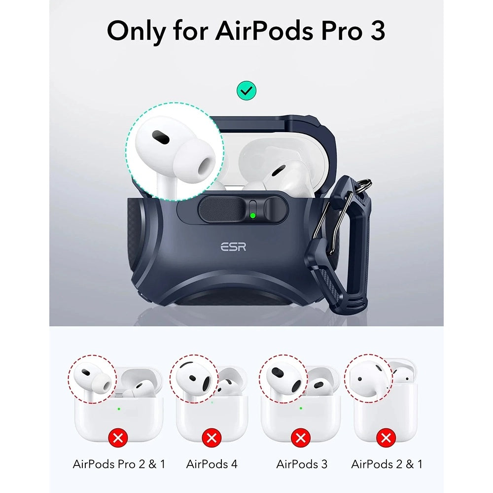 Étui ESR Cyber FlickLock pour Apple AirPods Pro 3, Bleu