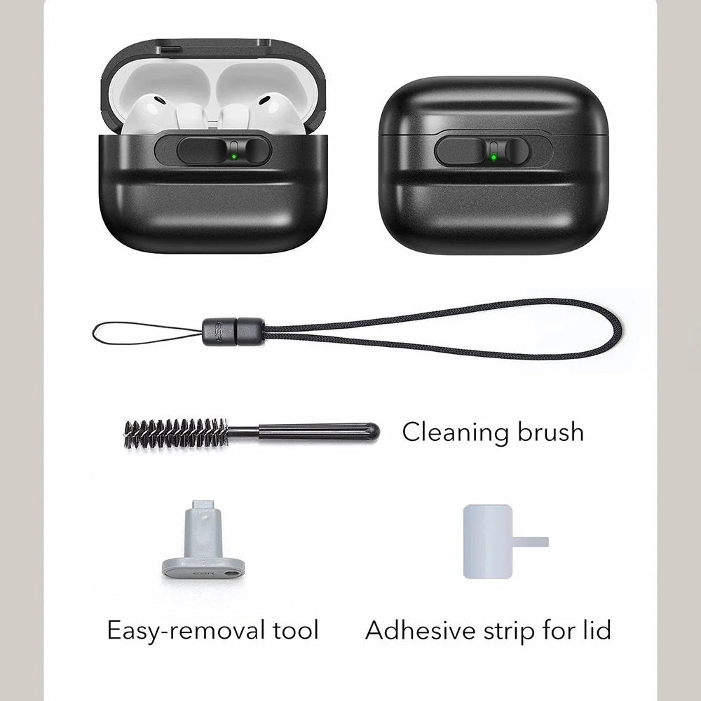 ESR Pulse Magnetic FlickLock Hülle für Apple AirPods Pro 3, Grau