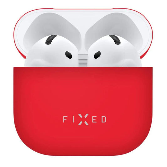 Fixed Silky Hülle für Apple AirPods 4, Rot
