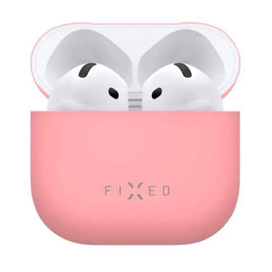 Fixed Silky Hülle für Apple AirPods 4, Rosa