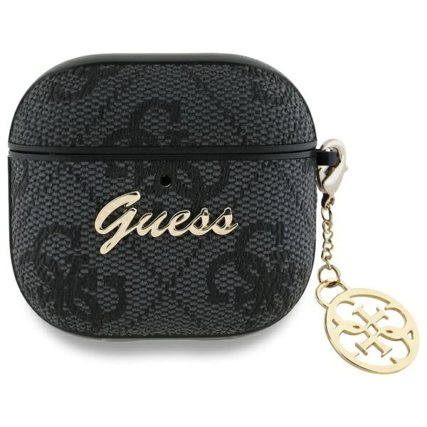 Guess 4G Charm Hülle für Apple AirPods 4, Schwarz
