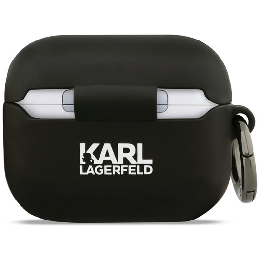 Étui Karl Lagerfeld 3D Karl's Head pour Apple Airpods Pro 3, Noir
