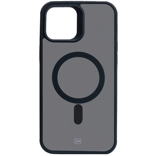 Coque MagSafe pour Apple iPhone 12 / 12 Pro, 3MK, Smoke MagCase, Noir